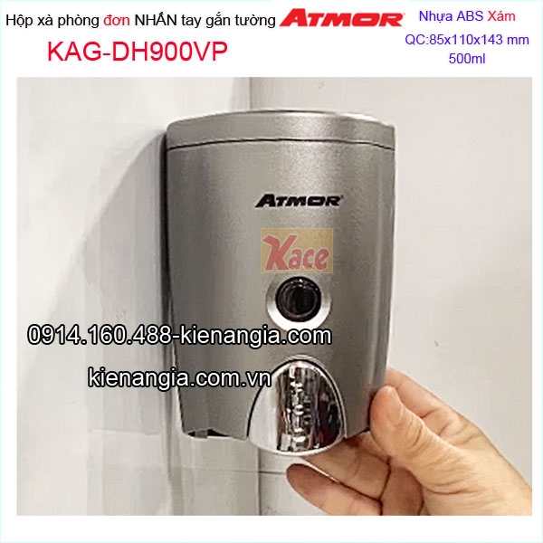 Hộp xà phòng nhấn màu xám nhựa ABS ATMOR DH600VP