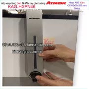 Hộp xà phòng nhấn tay 500ml xám ATMOR KAG-HXPN46