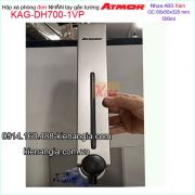 Hộp xà phòng nhấn 500ml bằng nhựa màu xám ATMOR DH700-1VP
