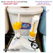 Bộ xả 2 nhấn phổ thông bồn cầu 2 khối KAG-RT1227