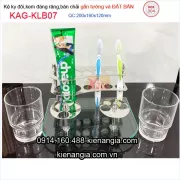 Kệ ly đôi, kệ bàn chải đặt bàn,treo tường  KAG-KLB07