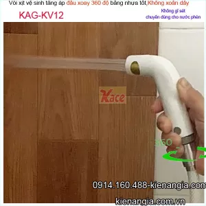 Vòi bồn cầu nhấn  đầu xoay 360 độ luxury KAG-KV12