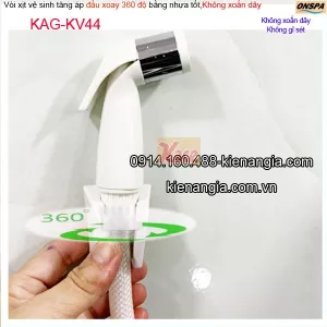 Vòi xịt vệ sinh nhựa đầu xoay 360 độ ONSPA KAG-KV44