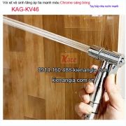 Vòi xịt vệ sinh nước mạnh chrome KAG-KV46