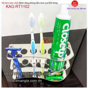 Kệ kem bàn chải inox sus304 KAG-RT1102