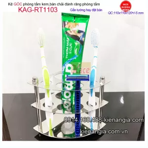 Kệ góc kem bàn chải inox 304 KAG-RT1103