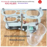 Kệ ly, bàn chải treo tường phòng tắm KAG-KLB05