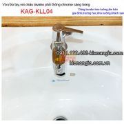 Vòi rửa tay chậu lavabo treo tường,âm bàn tay gạt V KAG-KLL04