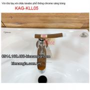 Vòi rửa tay chậu lavabo treo tường,âm bàn tay gạt K KAG-KLL05