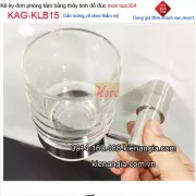 Kệ ly đơn đế inox đúc cao cấp KAG-KLB15