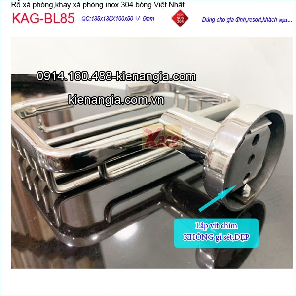 KAG-BL85-ro-luoi-xa-phong-can-ho-BLIRO-inox-sus304-bong-Viet-Nhat-gan-tuong-KAG-BL85-lap-dat