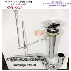 Xả ty lavabo,xả giật vòi nóng lạnh KAG-KX07