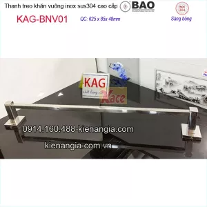 Thanh treo khăn,máng khăn đơn Inox Bao-sus304 KAG-BNV01