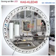 Gương soi tròn đèn LED 60cm KLED49