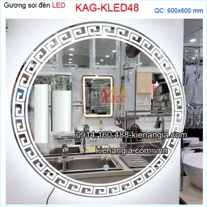 Gương soi tròn đèn LED 60cm KLED49