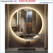 Gương soi tròn đèn LED 60cm KLED45