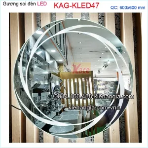 Gương soi tròn đèn LED 60cm KLED47