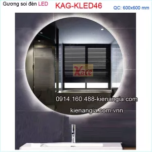 Gương soi tròn đèn LED 60cm KLED46