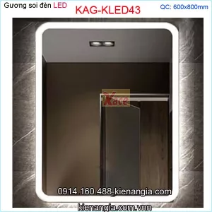 Gương soi đèn LED 60X80 cm KAG-KLED43