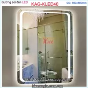 Gương soi đèn LED 60X80 cm KAG-KLED40