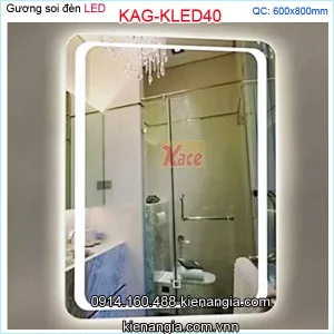 Gương soi đèn LED 60X80 cm KAG-KLED40
