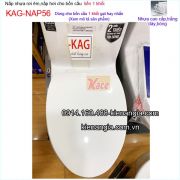Nắp bồn cầu liền 1 khối rơi êm KAG-NAP56