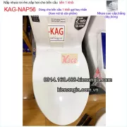 Nắp bồn cầu liền 1 khối rơi êm KAG-NAP56
