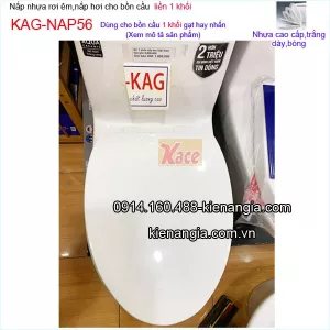 Nắp bồn cầu liền 1 khối rơi êm KAG-NAP56