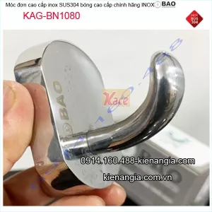 Móc đơn INOX BẢO.móc áo inox304 KAG-BN1080
