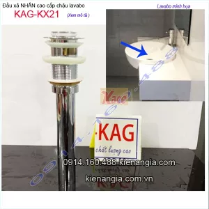 Đầu xả nhấn lavabo tốt KAG-KX21