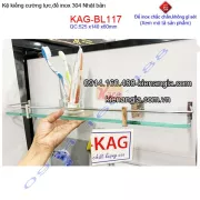 Kệ gương ,kệ kính phòng tắm inox Việt Nhật KAG-BL117