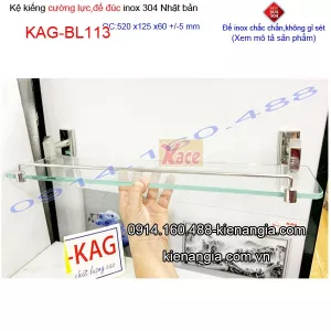 Kệ gương ,kệ kính phòng tắm inox Việt Nhật KAG-BL113