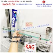 Kệ kính cường lực inox sus304 KAG-BL30