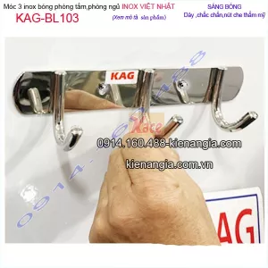 Móc 3,móc U3 inox Việt Nhật cao cấp KAG-BL103