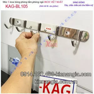 Móc 5,móc U5 inox Việt Nhật cao cấp KAG-BL105