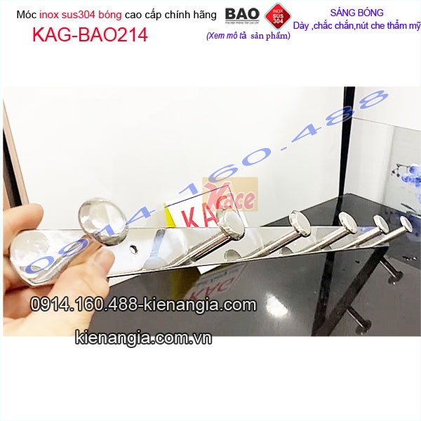 Móc 6 cao cấp inox Bảo KAG-BAO214