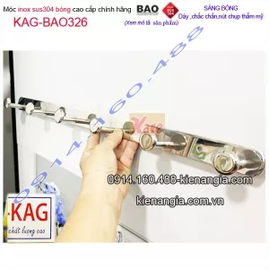 Móc áo inox BAO,móc 6 SUS 304 phòng ngủ KAG-BN326