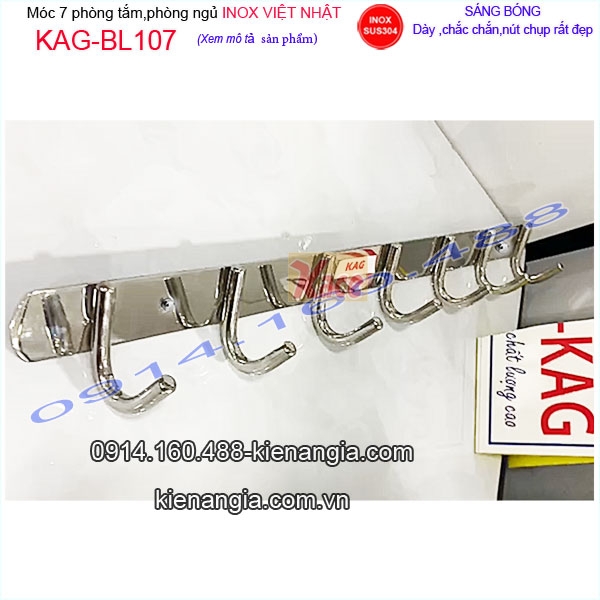 Móc 8,móc U8 inox Việt Nhật cao cấp KAG-BL107
