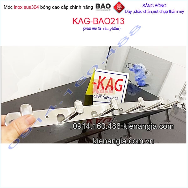 Móc 6 cao cấp inox Bảo  KAG-BAO213