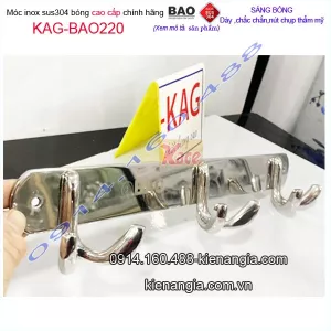 Móc 3 inox Bảo phòng ngủ KAG-BAO220