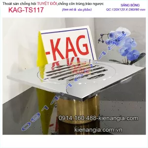 Hố ga chống hôi tuyệt đối 120x120 D60-D90 KAG-TS117