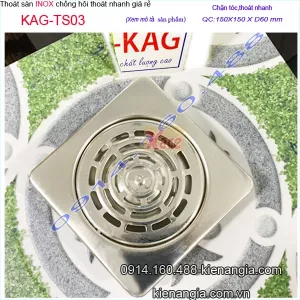 Hố ga,phễu thu sàn giá rẻ 150X150 O60 KAG-TS03