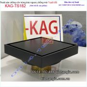 Thoát sàn mỹ thuật chống côn trùng màu đen 10x10xD42/49/60 KAG-TS182
