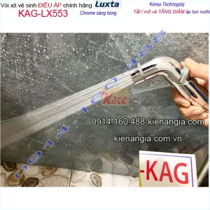 Vòi xịt vệ sinh Luxta tắt mở trên đầu vòi KAG-LX553 BM2026