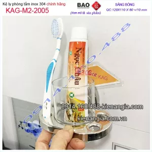 Kệ ly đơn inox Bảo cho gia đình KAG-M2-2005