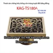 Thoát sàn chống côn trùng đồng  100x100 mm KAG-TS180A