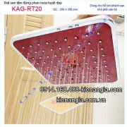 Đầu sen phun mưa vuông màu đỏ KAG-RT20