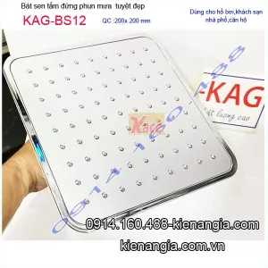 Đầu sen phun mưa vuông KAG-BS12