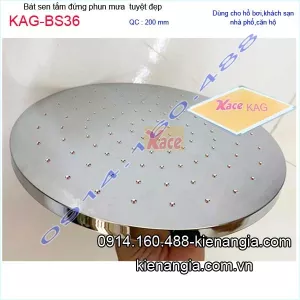 Bát sen tắm đứng phun mưa tròn bóng KAG-BS36