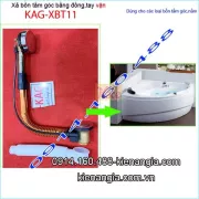 Bộ xả bồn tắm góc loại vặn bằng đồng thau KAG-XBT11